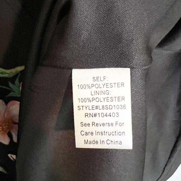 Altar'd State Floral Wrap Dress Flutter Sleeves - Large - Picture 5 of 5